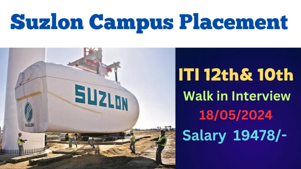 Suzlon Energy Campus Placement 2024