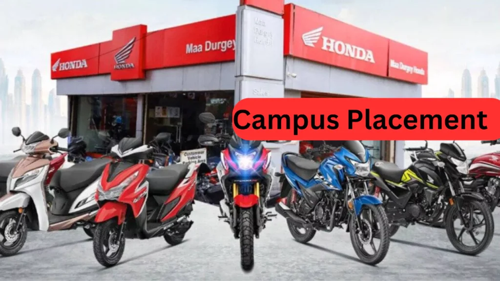 Honda Motorcycle Campus Placement 2024