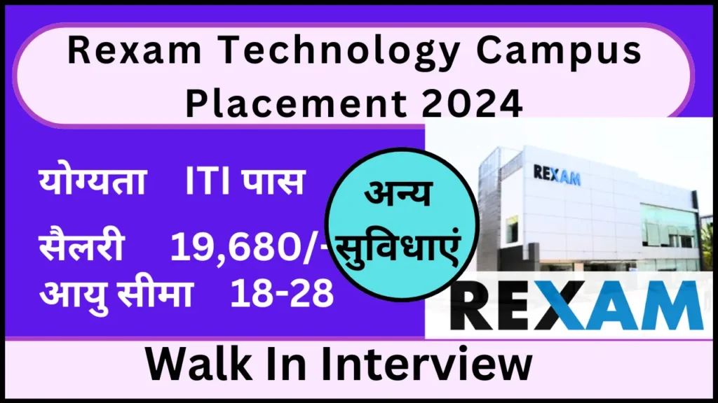 Rexam Technology Campus Placement 2024