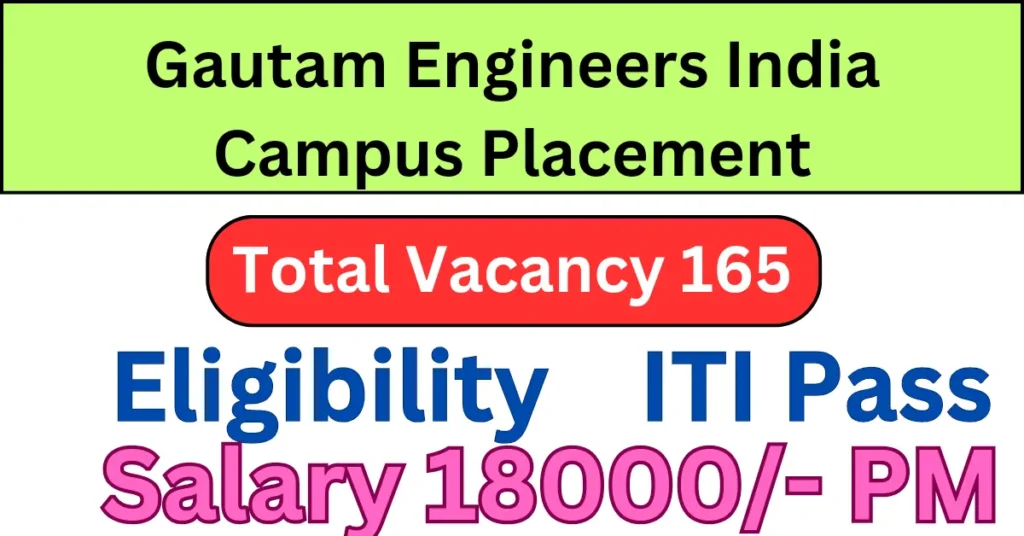 Gautam Engineers India Campus Placement 2024